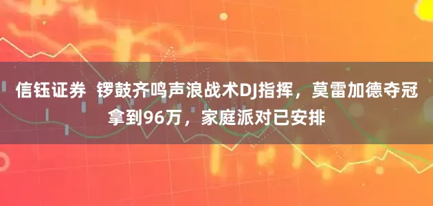 信钰证券  锣鼓齐鸣声浪战术DJ指挥，莫雷加德夺冠拿到96万，家庭派对已安排
